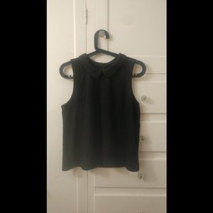 Collared High Neck Tank Top